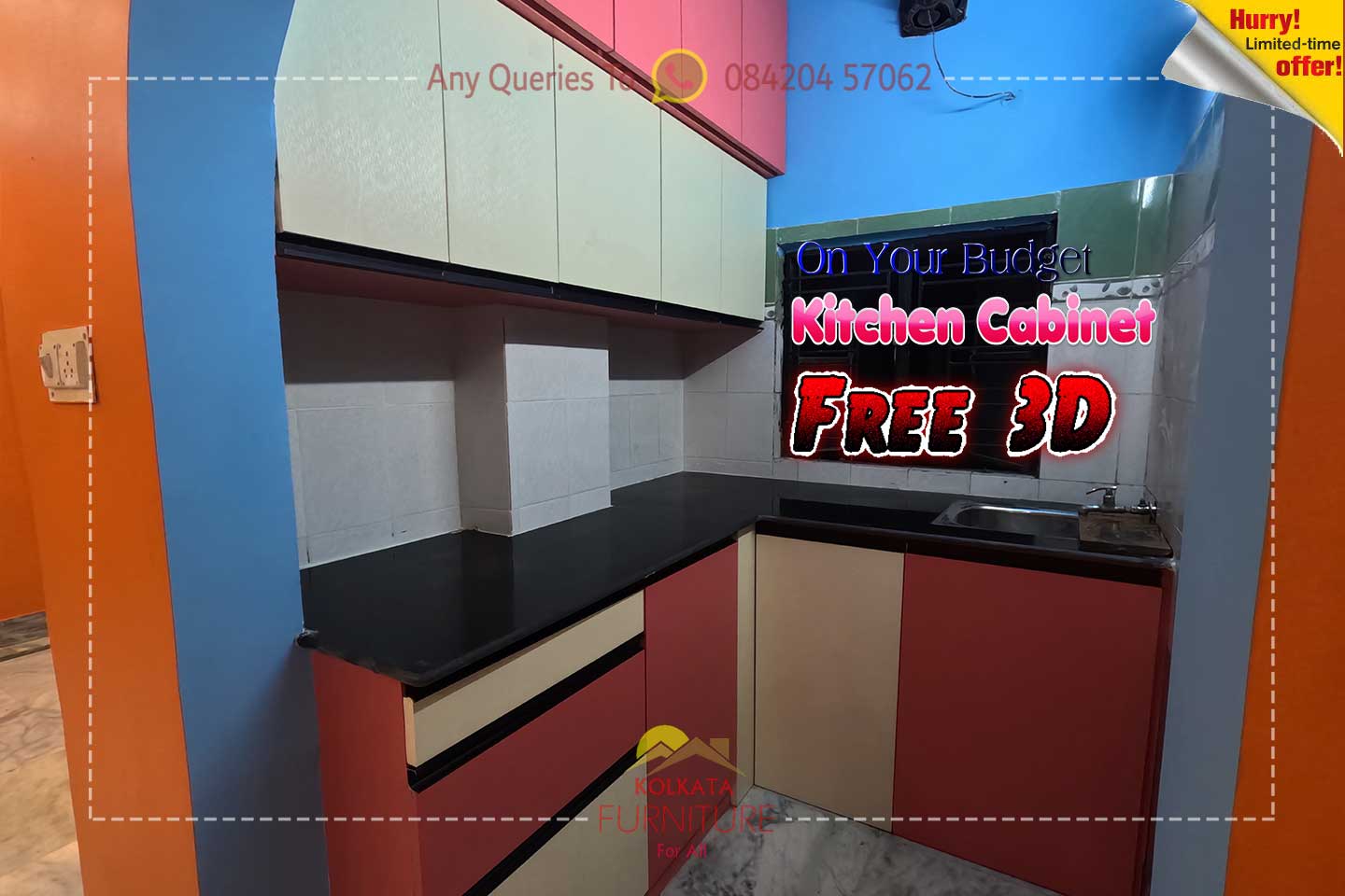 Modular Kitchen Cabinet Under 50000 In West Bengal | Kolkata Furniture