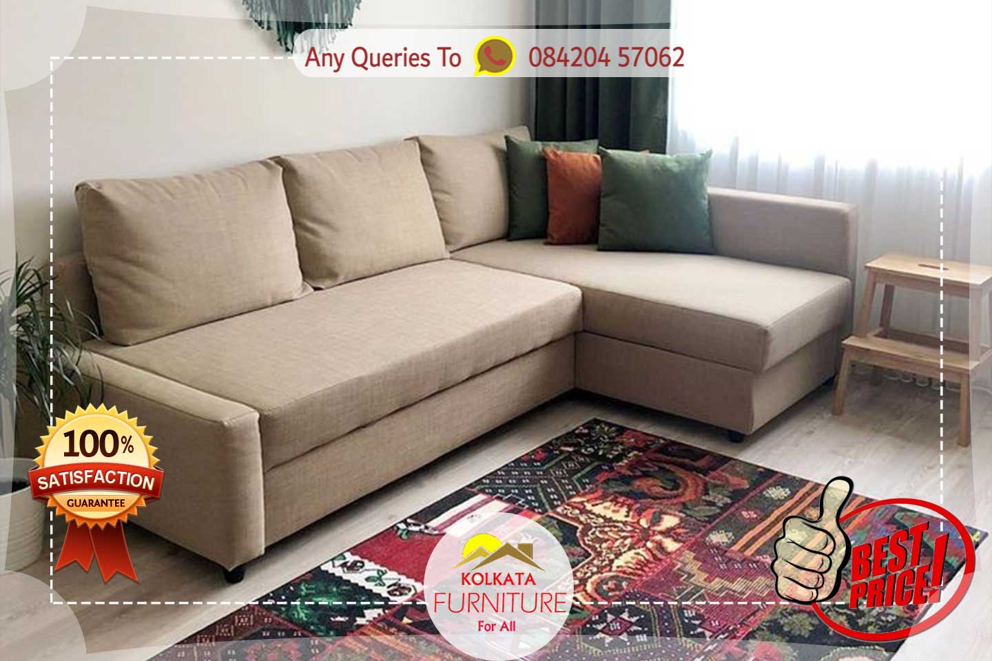1 bhk furniture idea under ₹1 lakh