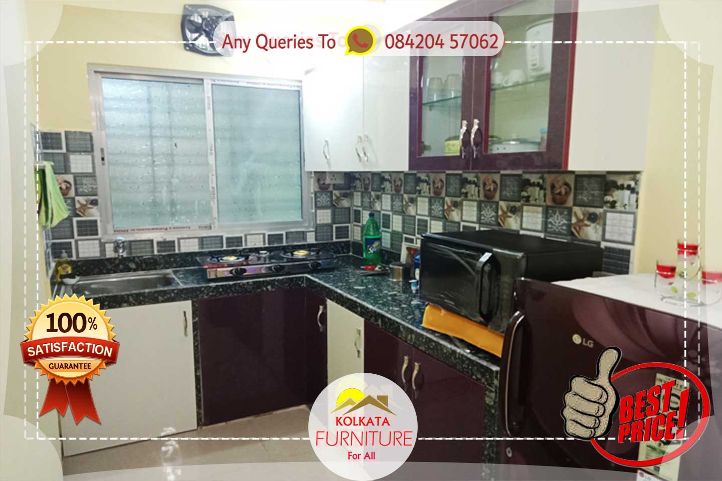 1 bhk furniture set price under 1 lakh in kolkata