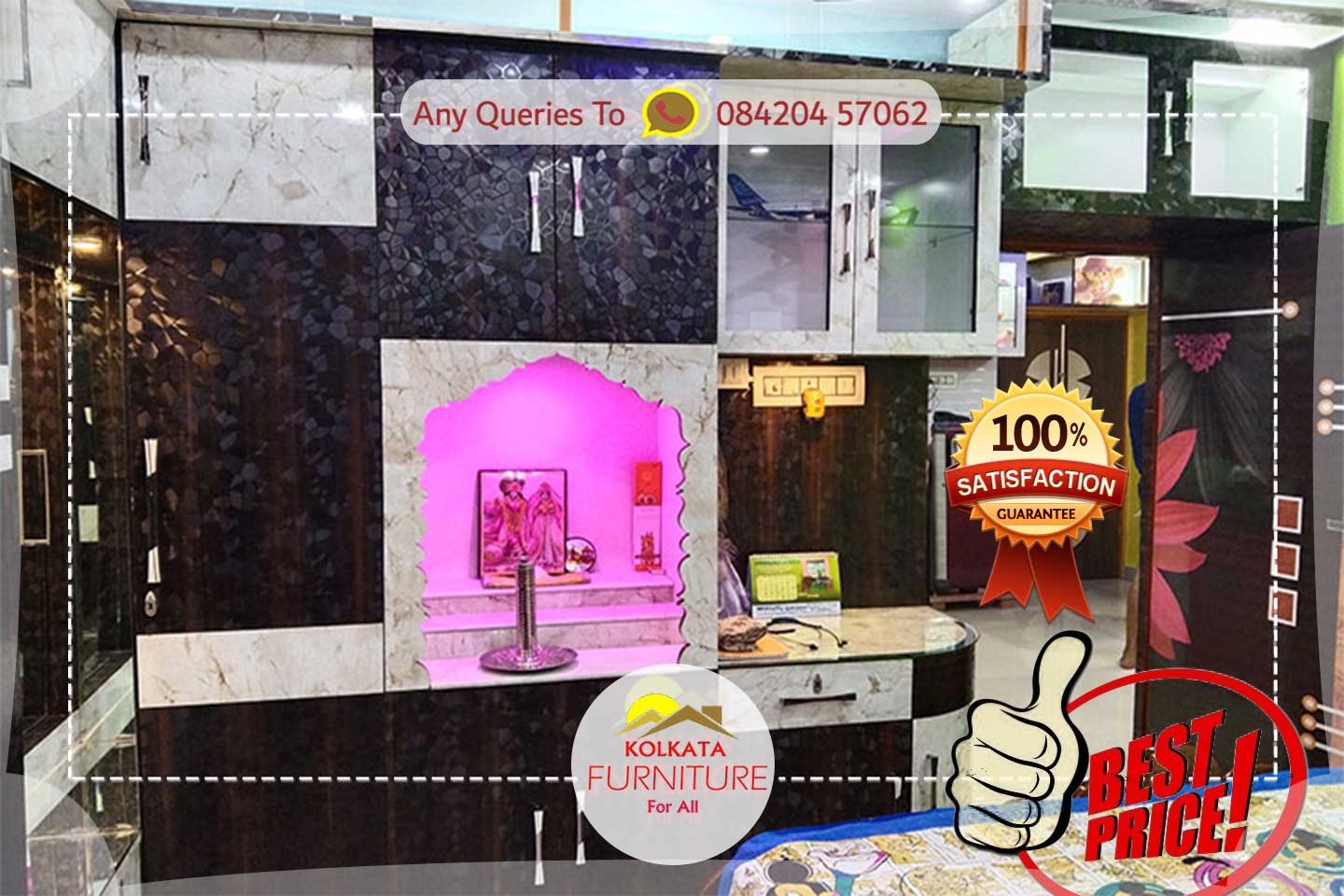 2.75 lakh 1 bedroom furniture kolkata