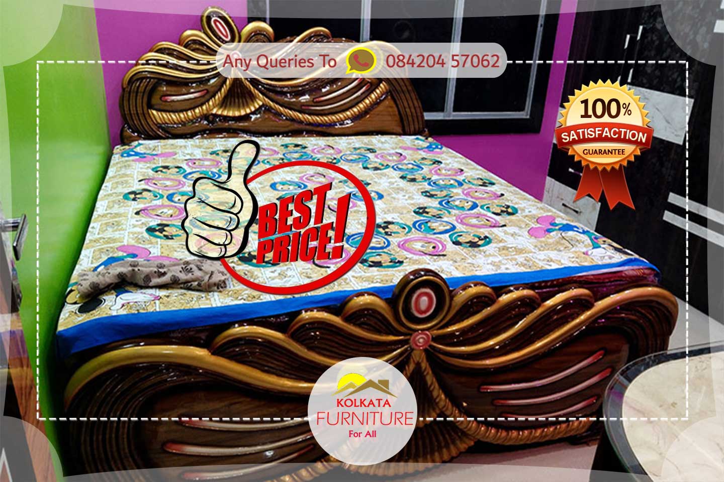 2.75 lakhs 1 bhk home furniture madhyamgram kolkata