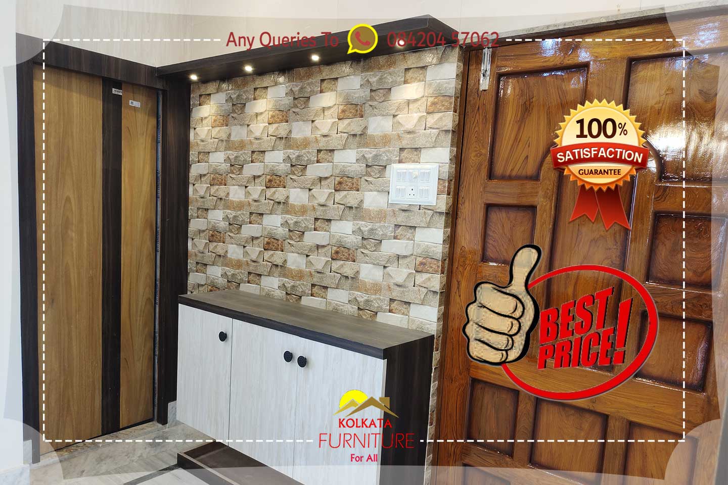 reasonable price 3 bhk furniture set india