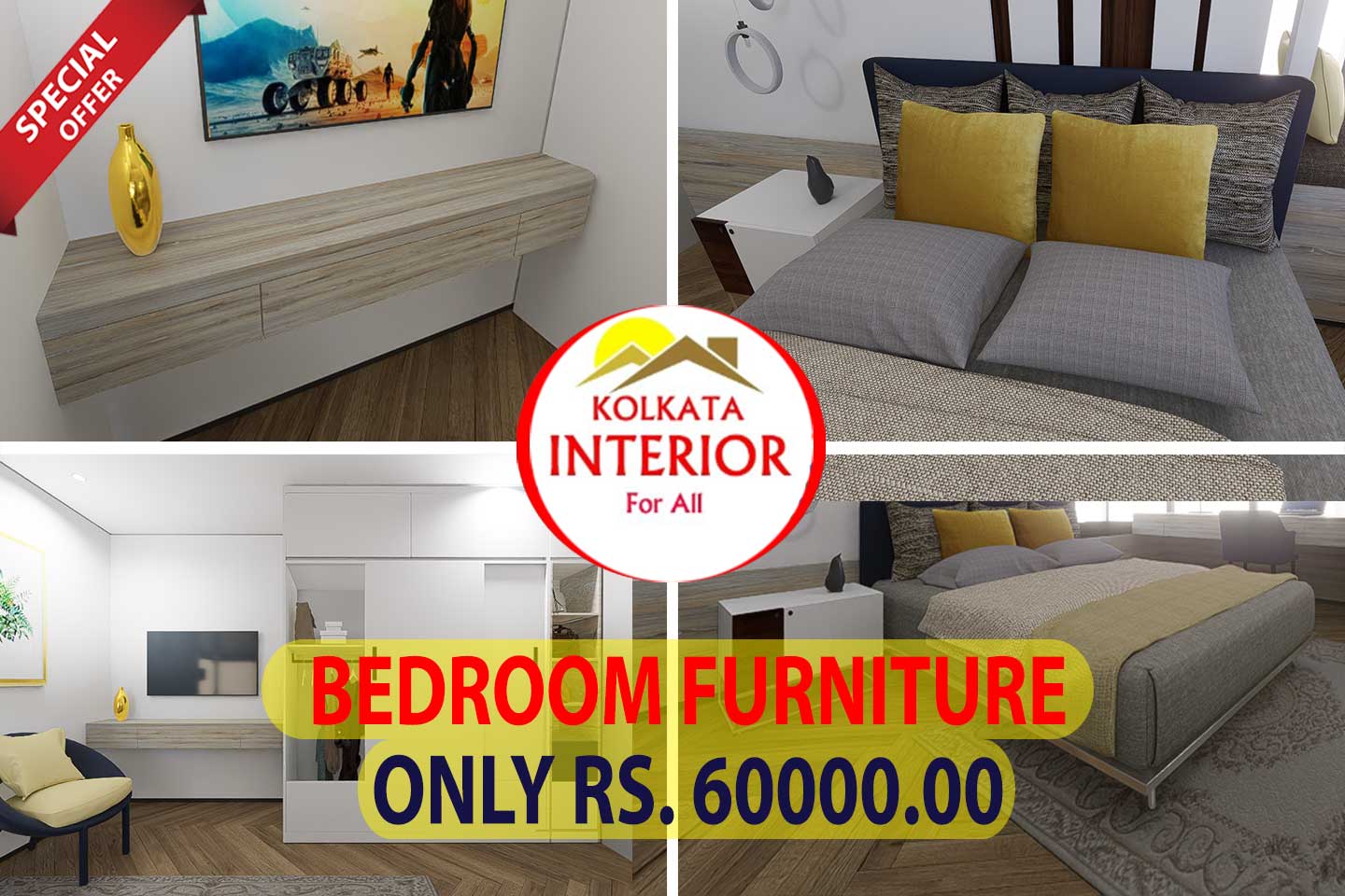 Bedroom Furniture Price ₹60000