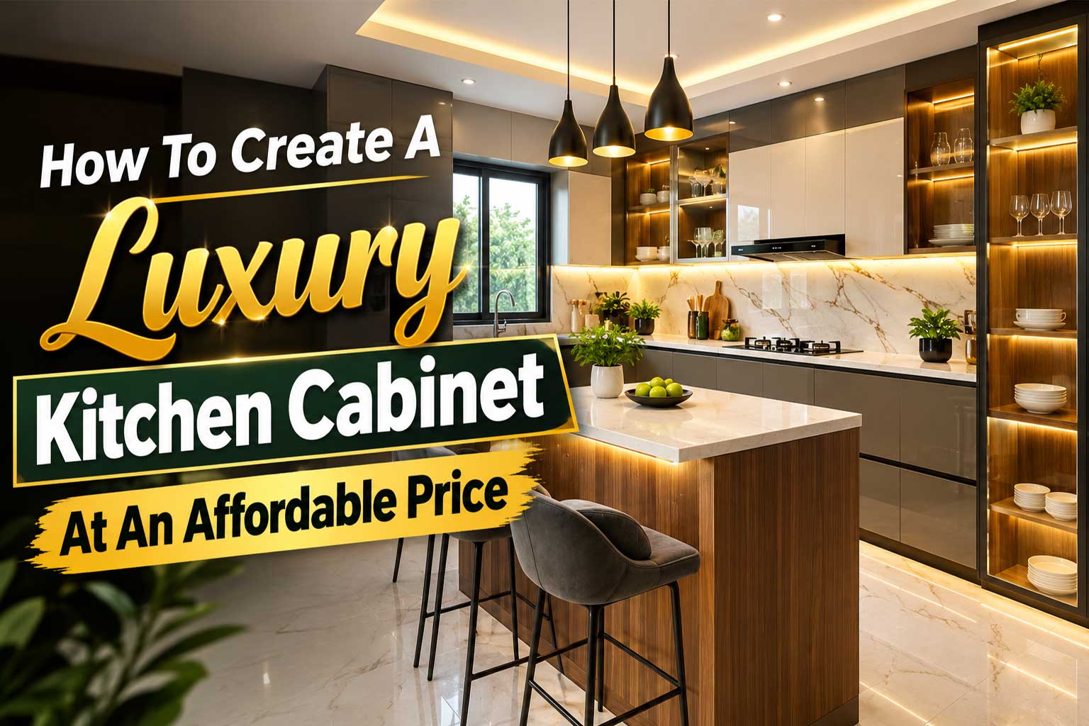How To Create A Luxury Kitchen Cabinet At An Affordable Price