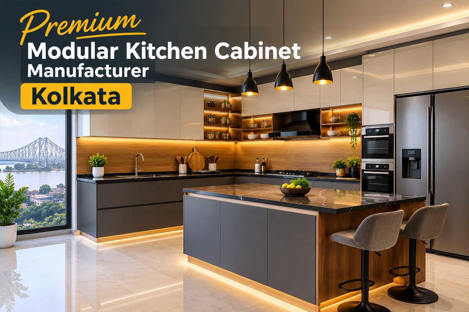 Premium Modular Kitchen Cabinet Manufacturer Kolkata