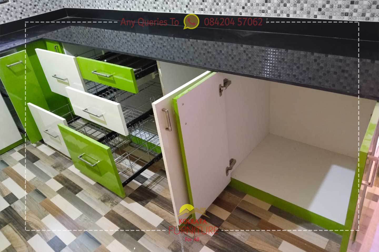 modular kitchen cabinet under 70000