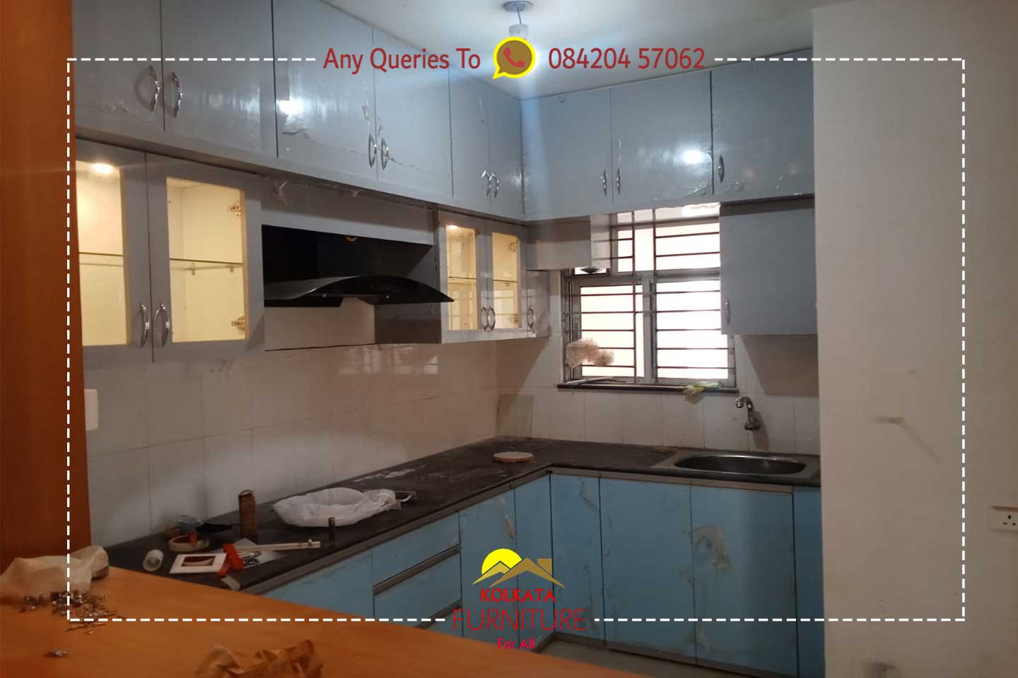 kitchen cabinet price shapoorji newtown