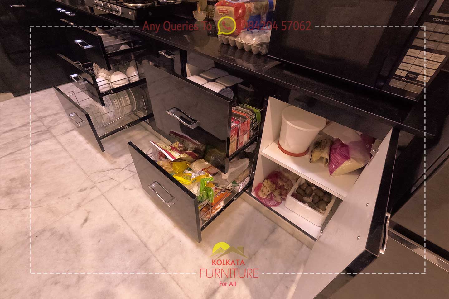 modular kitchen new town