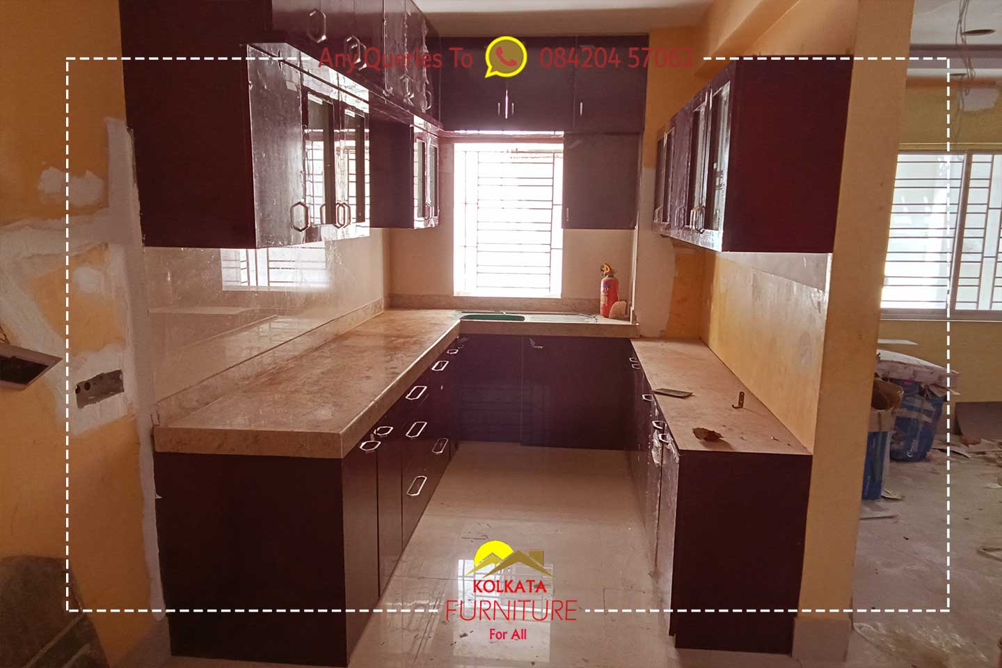 u shaped modular kitchen cabinet price kolkata