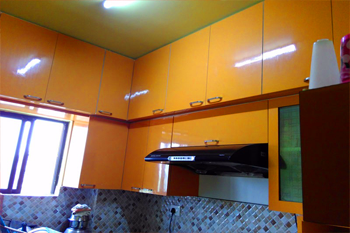 wooden modular kitchen in kolkata